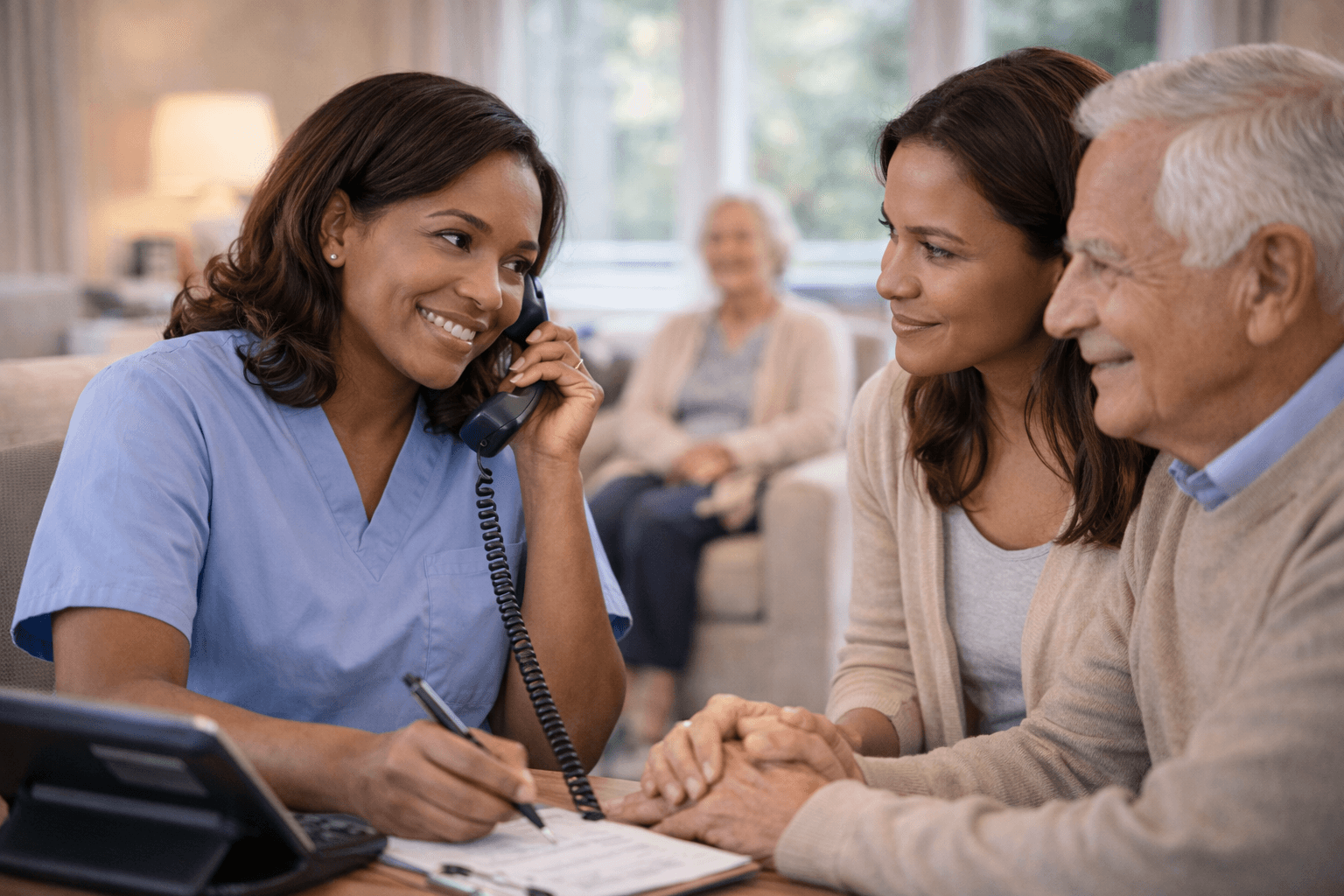 Care team available to support families by phone